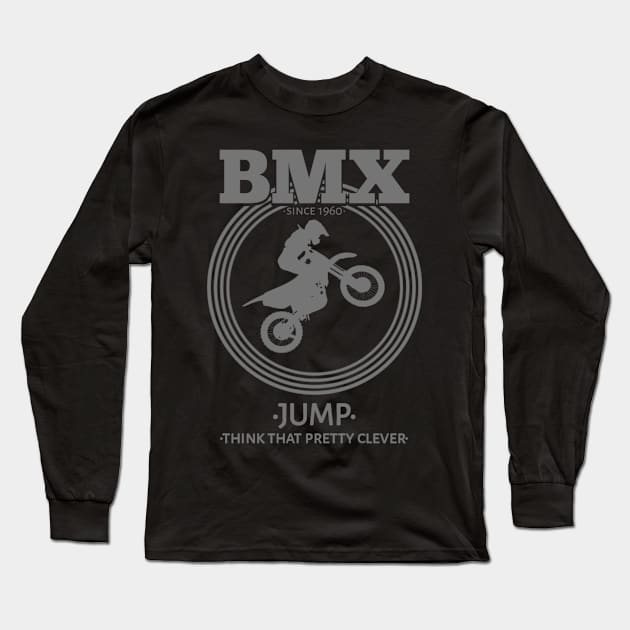 BMX Jump Long Sleeve T-Shirt by radeckari25